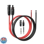 Elfculb Solar Panel Extension Cable - 1PAIR 12AWG 20FT Blackred With Male/fem New. Price: $42.88.