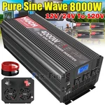 Pure Sine Wave Inverter 4000W 6000W 8000W 12V 24V - 110V 120V Solar Off Grid Lcd. Price: $115.99.
