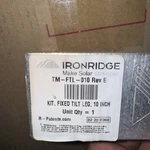 Iron Ridge TM-FTL-010 Solar Mounting And Racking Hardware New. Price: $24.99.