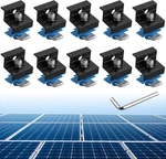 10PCS Solar Panel End Clamp For Standard Unistrut, Aluminum 30MM/35MM New. Price: $33.99.