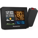 Newentor Atomic Projection Alarm Clock With Weather Station Red. Price: $73.70.