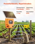 Solar Fence Charger, 0.6J 8KV Powered Garden Protection New. Price: $169.56.