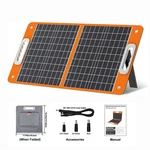 Flashfish 60W 18V Foldable Solar Panel With DC/QC3.0 USB/45W Type-c Output Used. Price: $99.00.