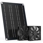 Marbero 4.7 Inch Solar Powered Kit, 15W Panel With 2 Waterproof Fans New. Price: $60.99.