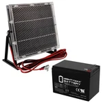 Mighty Max 15AH F2 Sla Replaces Panasonic LC-R12V12P + Solar Panel New. Price: $59.99.