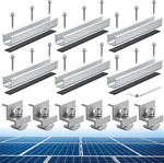 Solar Panel Bracket Kit, 6 Pcs 7.87 Aluminium Mounting Rail 30MM/ New. Price: $51.91.