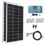 200-WATT Monocrystalline Solar Panel Kit With 30 Amp Charge Controller New. Price: $308.58.