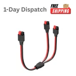 Elfculb Anderson Y Splitter Cable 12AWG 1FT For Solar Generator Power Station New. Price: $16.54.