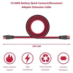 Billion Wealth Awg 10FEET 45A Battery Quick Connector Female New. Price: $34.25.